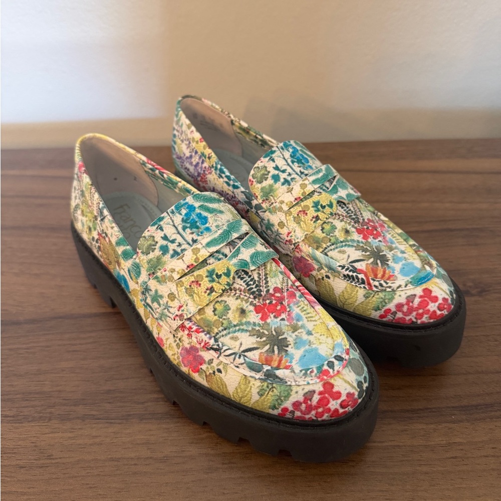 Franco Sarto Floral Print Loafers